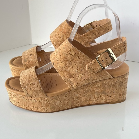 Corso Como Shoes - Corso Como Fairen Platform Slingback Cork Sandals